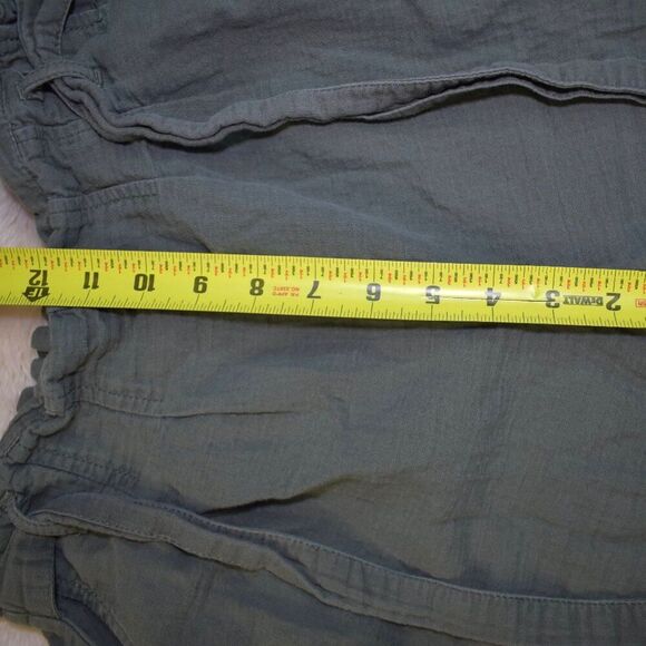 BP Cotton Cropped Wide Leg Pants Sz S Highrise High Waist Lightweight Pull On - Picture 8 of 8